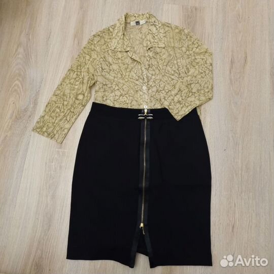 Комплект блузка и юбка xs 40