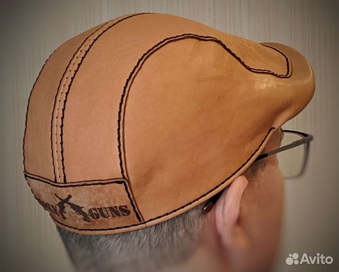 Кепка кожаная. Классическая Flat cap