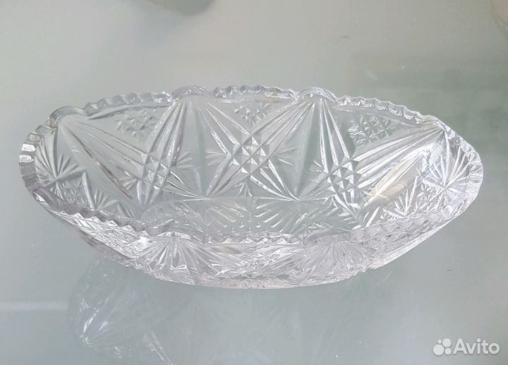 Салатница хрустальная