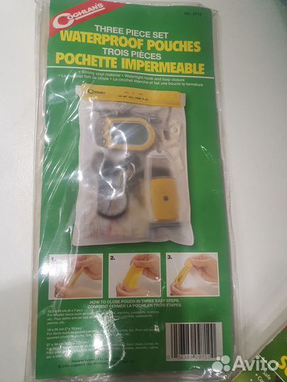 Водонепроницаемый пакет для телефона докум-тов 3шт