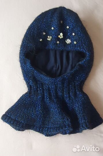 Шапка шлем для девочки 52-54