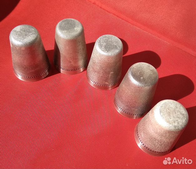 Стопки 5 шт. мельхиор СССР