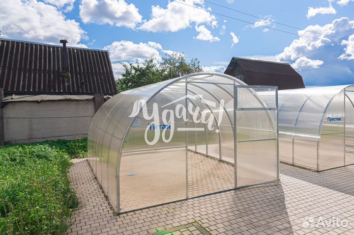 Теплица с поликарбонатом усиленная