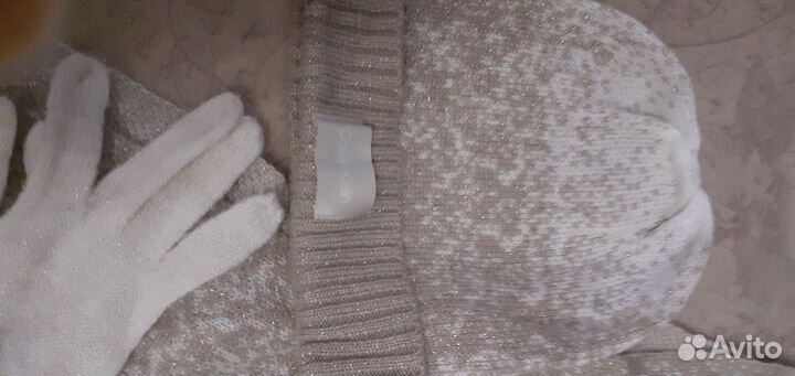 Шапка, шарф, перчатки Келвин кляйн