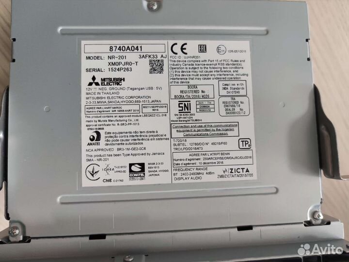 Оригинальная Мультимедиа Mitsubishi Pajero Sport 4