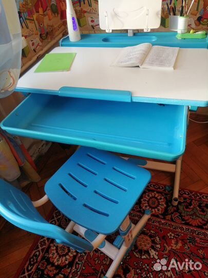 Стол-парта+стул для школьника 6-12 лет