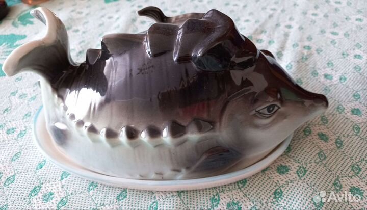 Икорница керамика Осетр