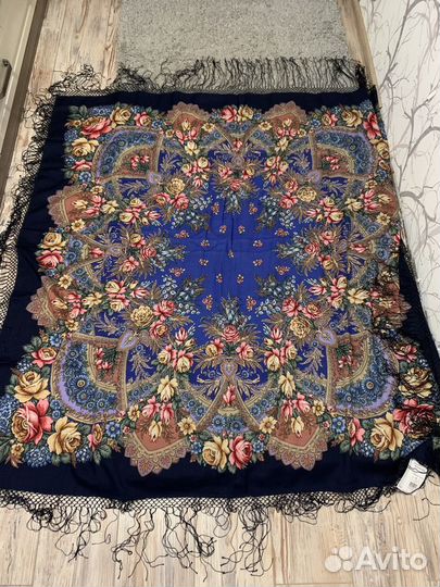 Шаль павловопосадская Июньское утро