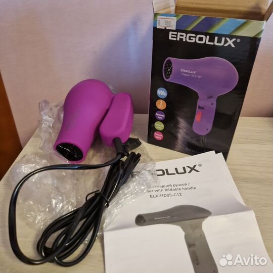 Фен дорожный Ergolux новый