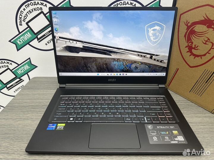 Топ MSI Stealth core i7-1280P 16GB RTX3060 SSD1000