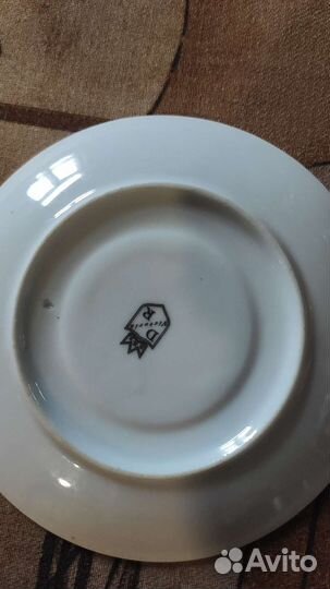 Чашка с блюдцем фарфор