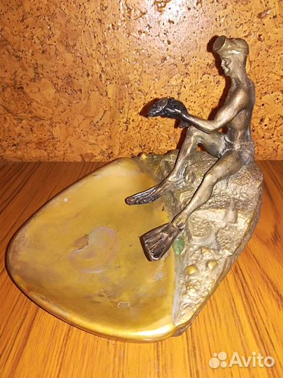 Бронзовая пепельница СССР