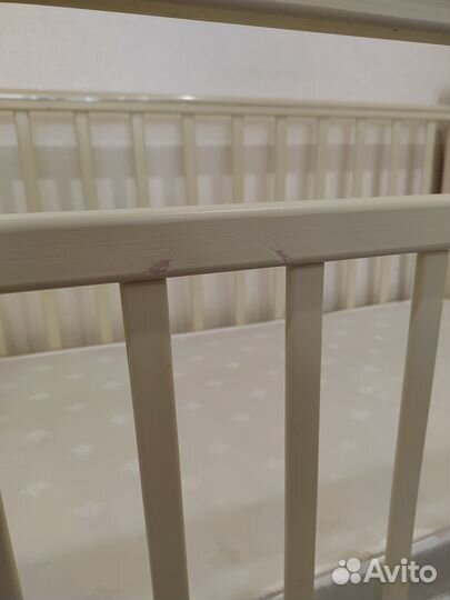 Детская кроватка трансформер с маятником