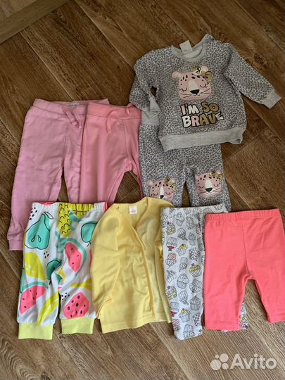 Вещи пакетом на девочку размер 74-80