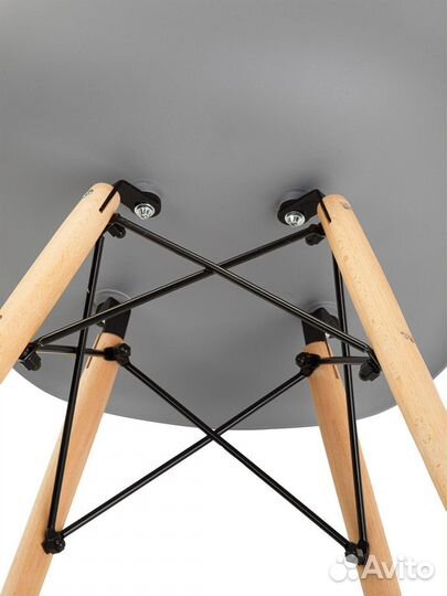 Стул в стиле eames DSW,светло- серый, 4 шт