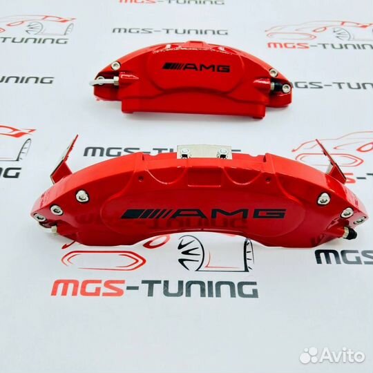 Накладки на суппорта металл C-class W205 AMG пакет