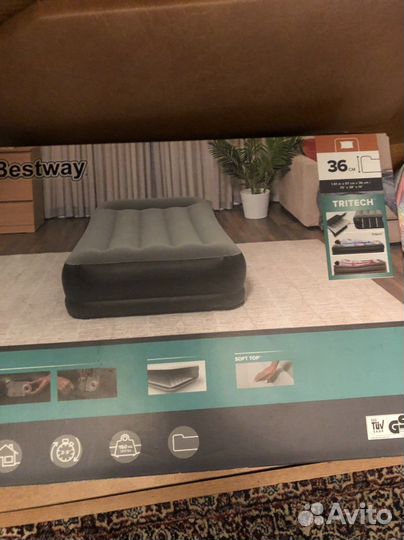 Матрас надувной Tritech Bestway 192*97*36 новый