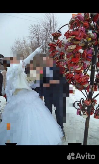 Перчатки свадебные зимние