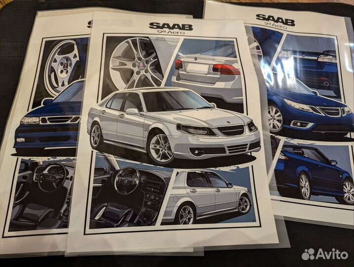 Футболка мужская saab