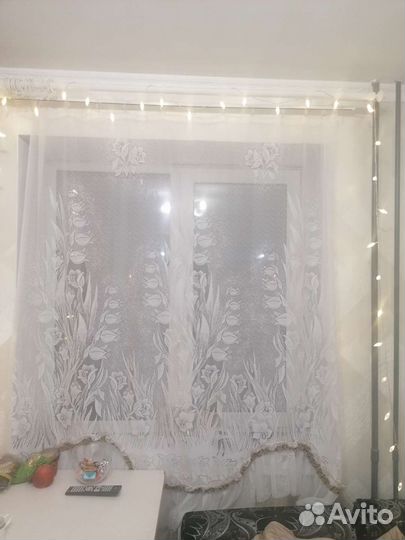 Тюль с гардиной