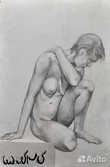 Графика.Обнаженные натурщицы