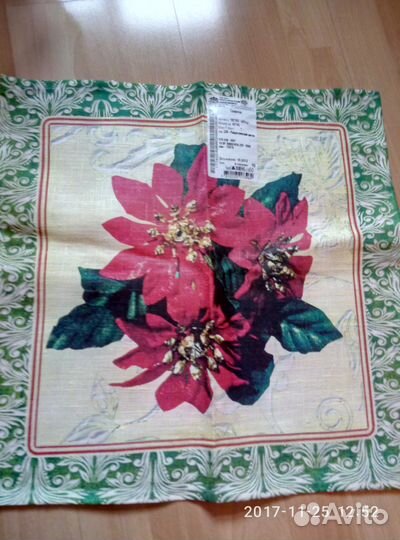 Подарочные салфетки новогодние лён