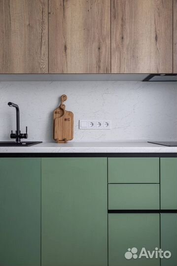 Кухня прямая стильная