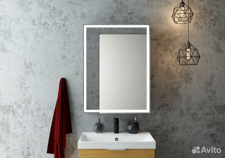 Шкаф с зеркалом в ванную