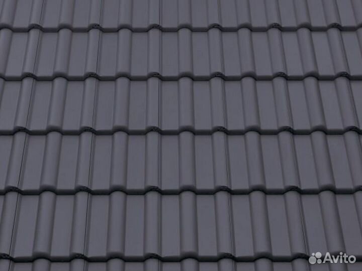 Цемент.-песч. черепица braas Франкфурт (красный)