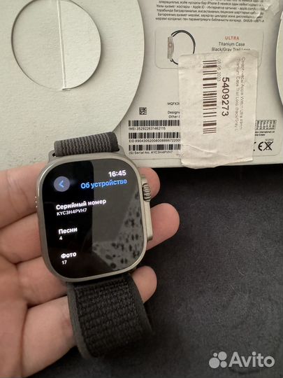 Apple watch ultra 49mm на гарантии