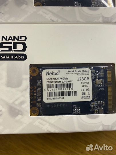Новые диски SSD Msata 128 GB 25 штук опт