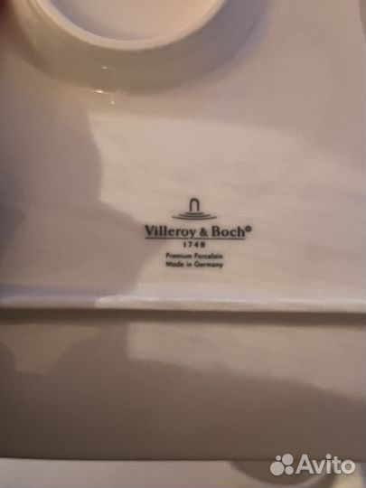 Villeroy boch чашка с блюдцем