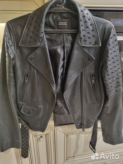 Куртка кожаная женская 46 48