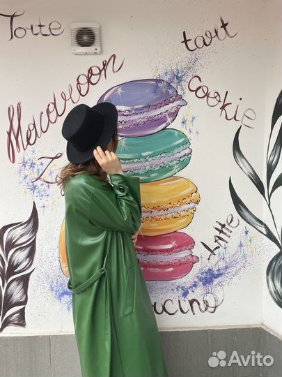 Плащ кожаный