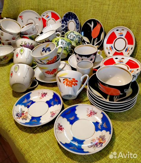 Редкие чашки, блюдца. СССР. Винтаж