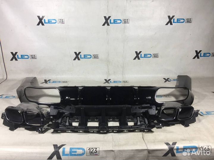 Диффузор с насадками Mercedes W257 CLS AMG 63