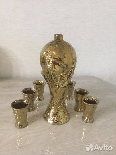 Кубок мира world CUP штоф с рюмккми