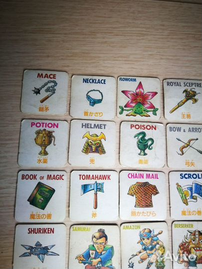 Редкие винтажные карточки Neclos Fortress