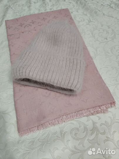 Шапка зимняя женская вязанная