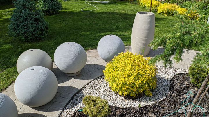 Вазоны и садовые шары