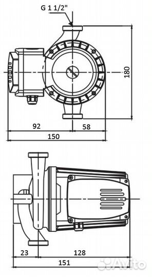 Циркуляционный насос shinhoo basic 25-12S 180