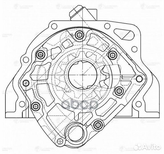 Насос масляный для а/м Лада 2108 (LOP 0108) LOP