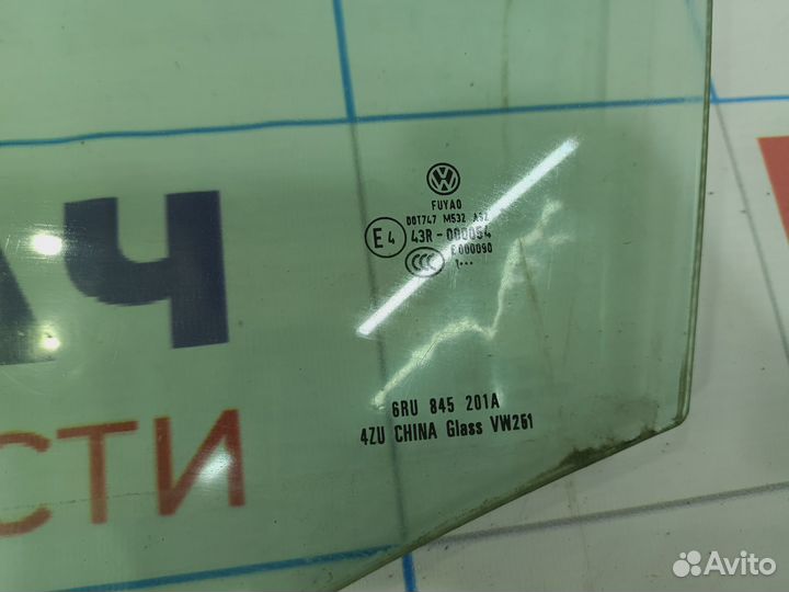 Стекло двери передней левой Volkswagen Polo Sedan