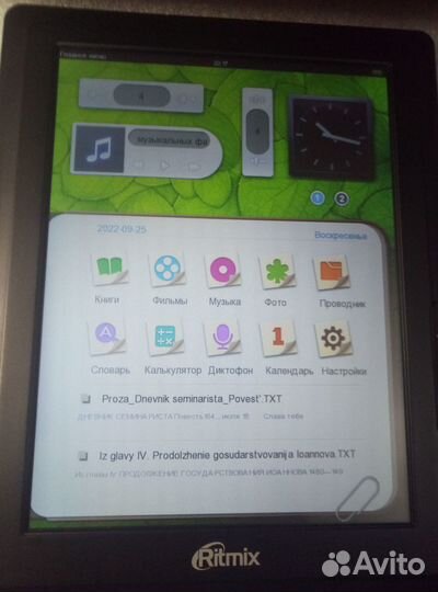 Электронная книга Ritmix-470