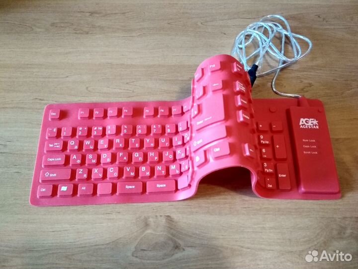 Гибкая клавиатура водонепроницаемая AgeStar AS-HSK