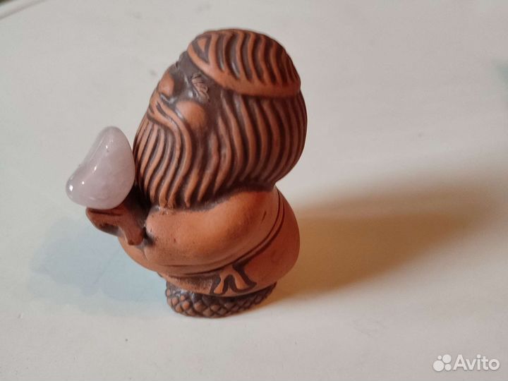 Оберег - Домовой с минералом