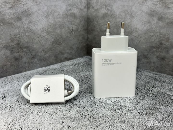 Блок питания для телефона + USB кабель Mi 120W