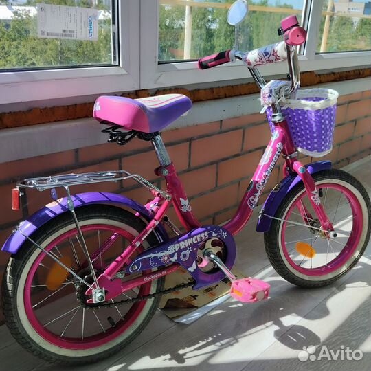 Детский велосипед 14 с ручкой