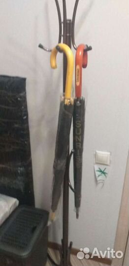 Зонт трость мужской черный женский