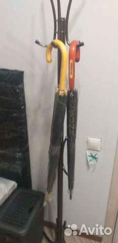 Зонт трость мужской черный женский